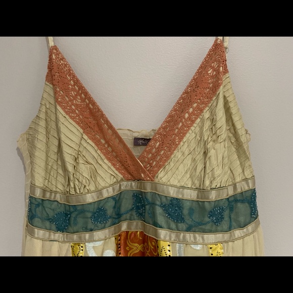 HALE BOB Silk Rayon Burnout Empire Waist Dress - Picture 6 of 8